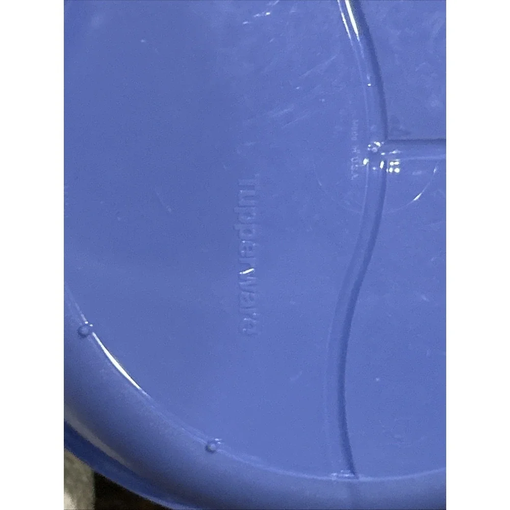 Tupperware Divided Meal Keeper Crystal Wave‎ Microwave Vent Blue Green 3284C-2